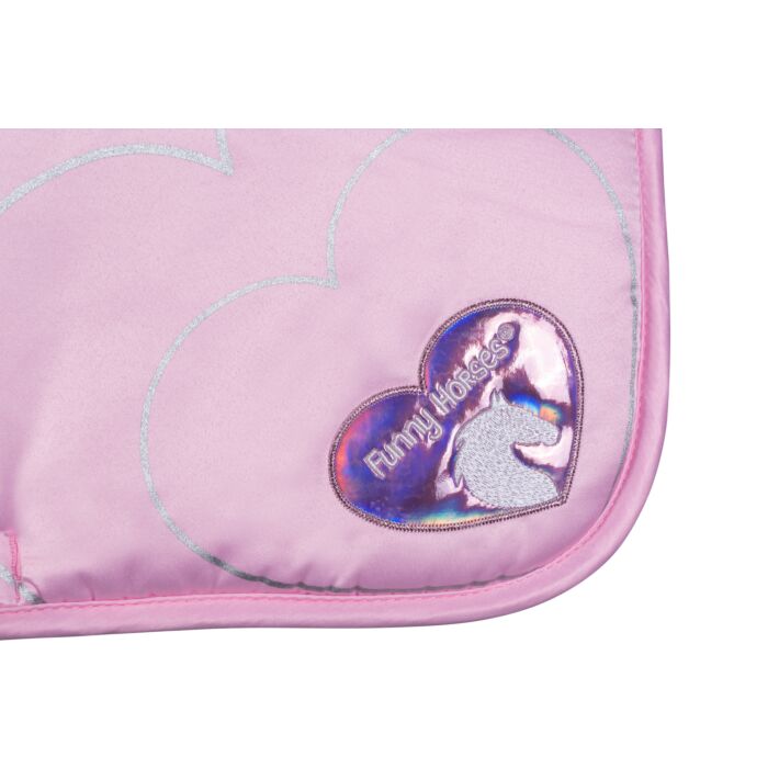 HKM Saddle Cloth - Funny Horses Hearts 2 in 1