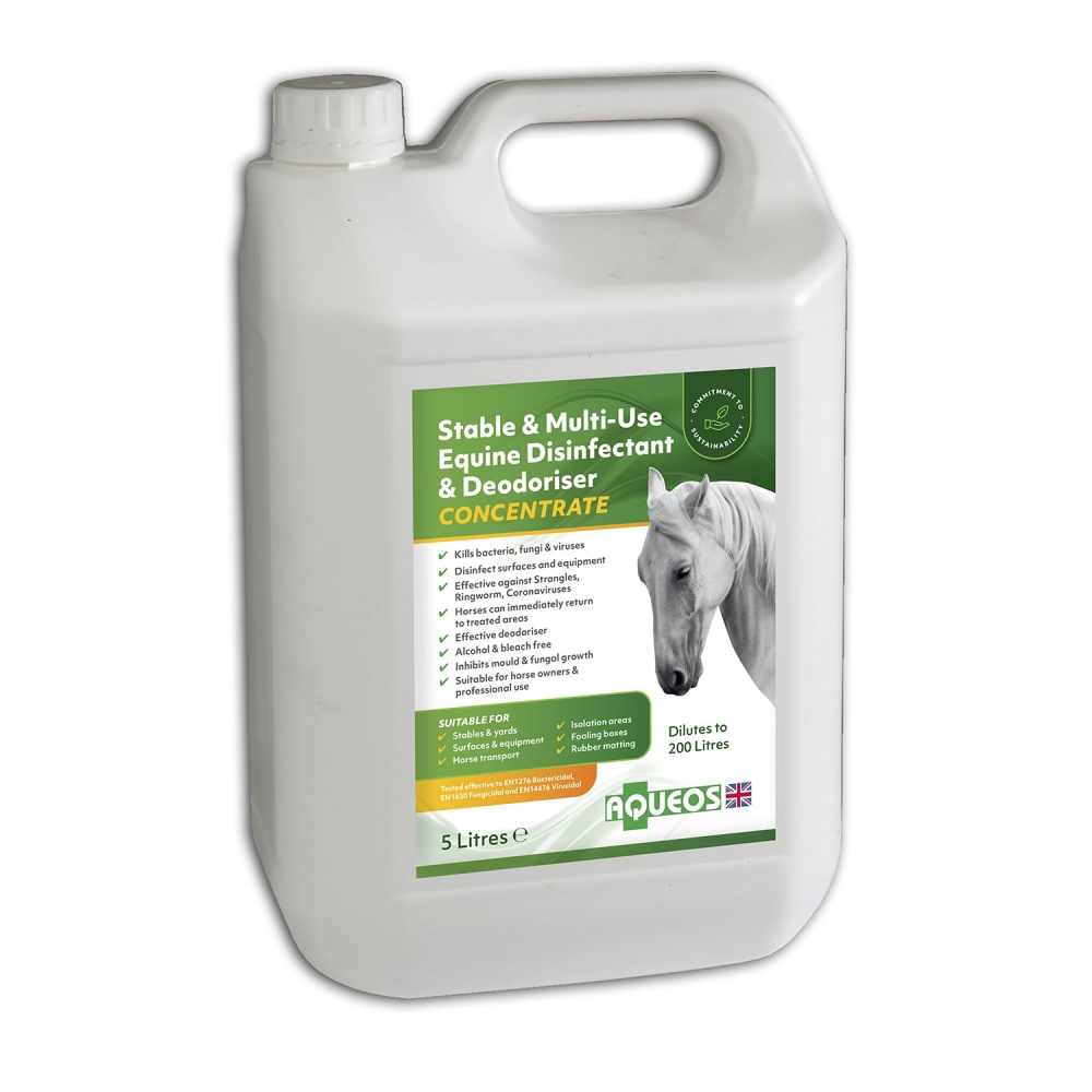 Aqueos Stable and Multi-use Equine Disinfectant and Deodoriser