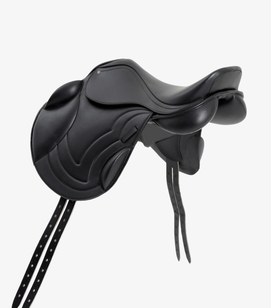 Premier Equine Bordeaux 17inch Black Synthetic Monoflap Cross Country Saddle