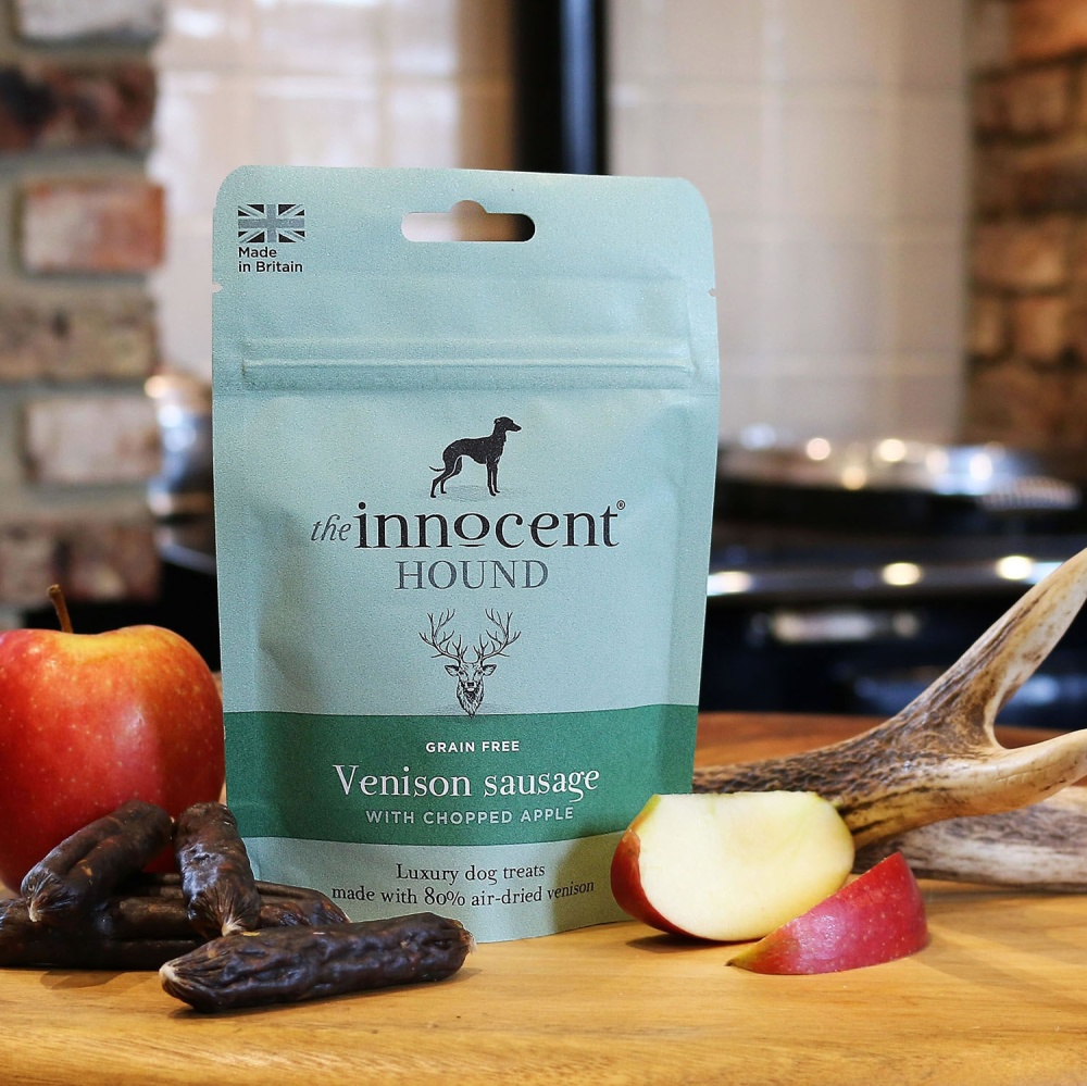 The Innocent Hound Venison Sausage with Chopped Apple Treats