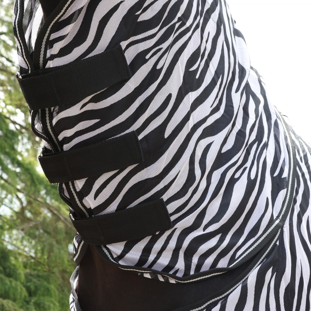 Whitaker Marwell Zebra Fly Rug with neck and belly flap