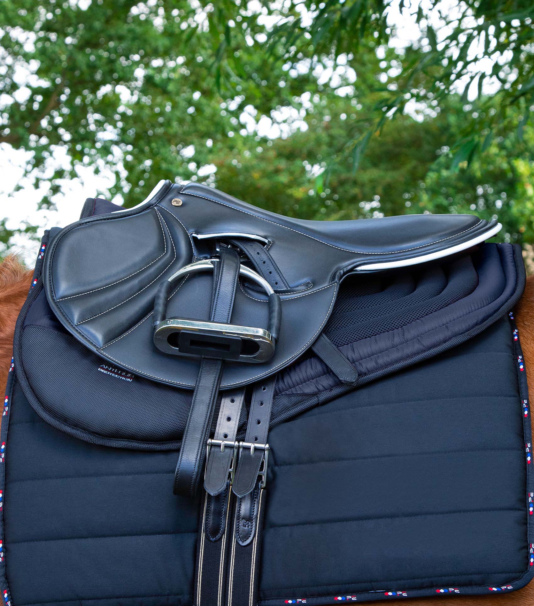 Premier Equine Anti-Slip Airflow Shockproof Racing/Training Saddle Pad