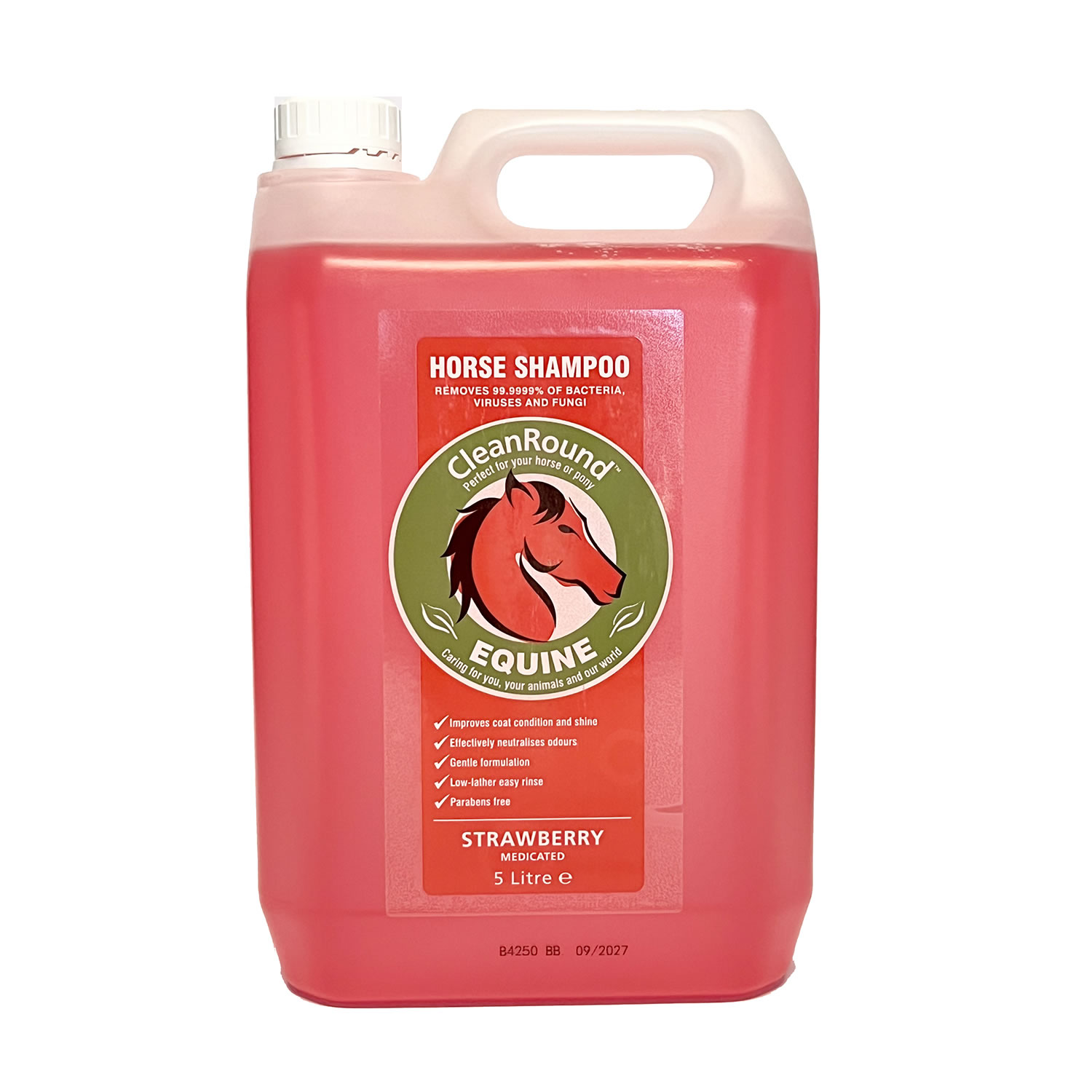 CleanRound Medicated Strawberry Horse Shampoo