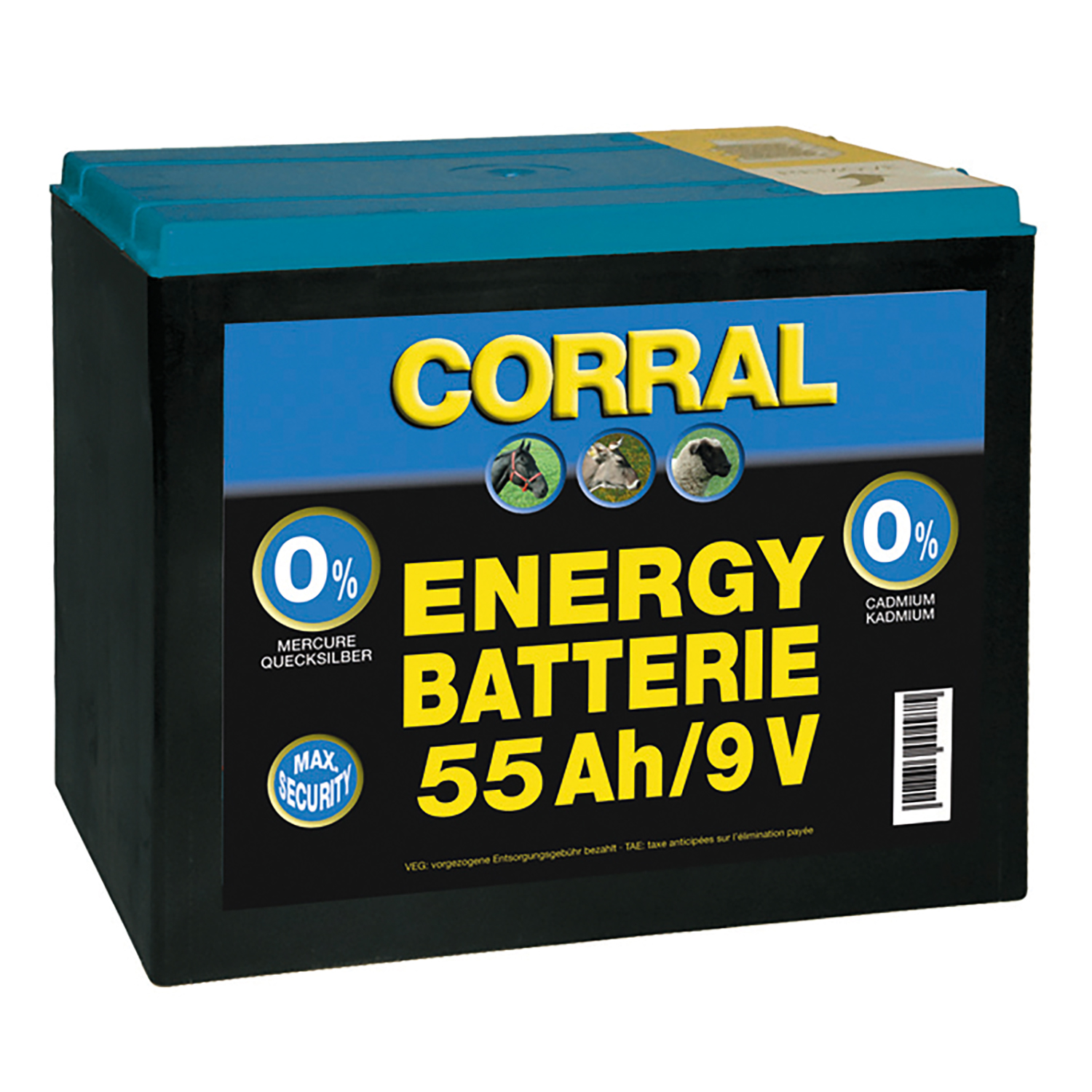 Corral Zinc-Carbon 55 AH 9V Dry Battery