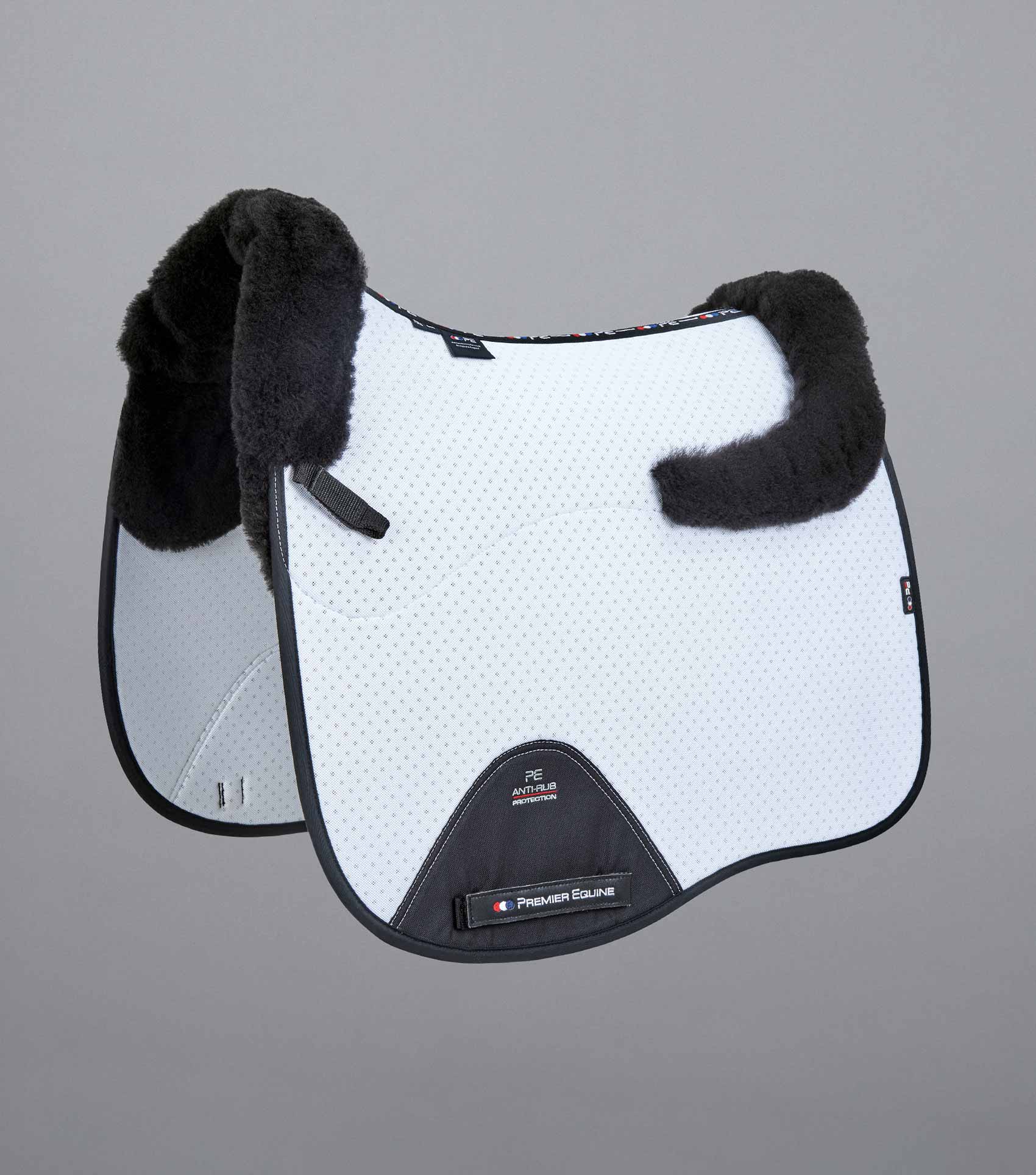 PE Close Contact Airtechnology Shockproof Wool Saddle Pad - Dressage Square