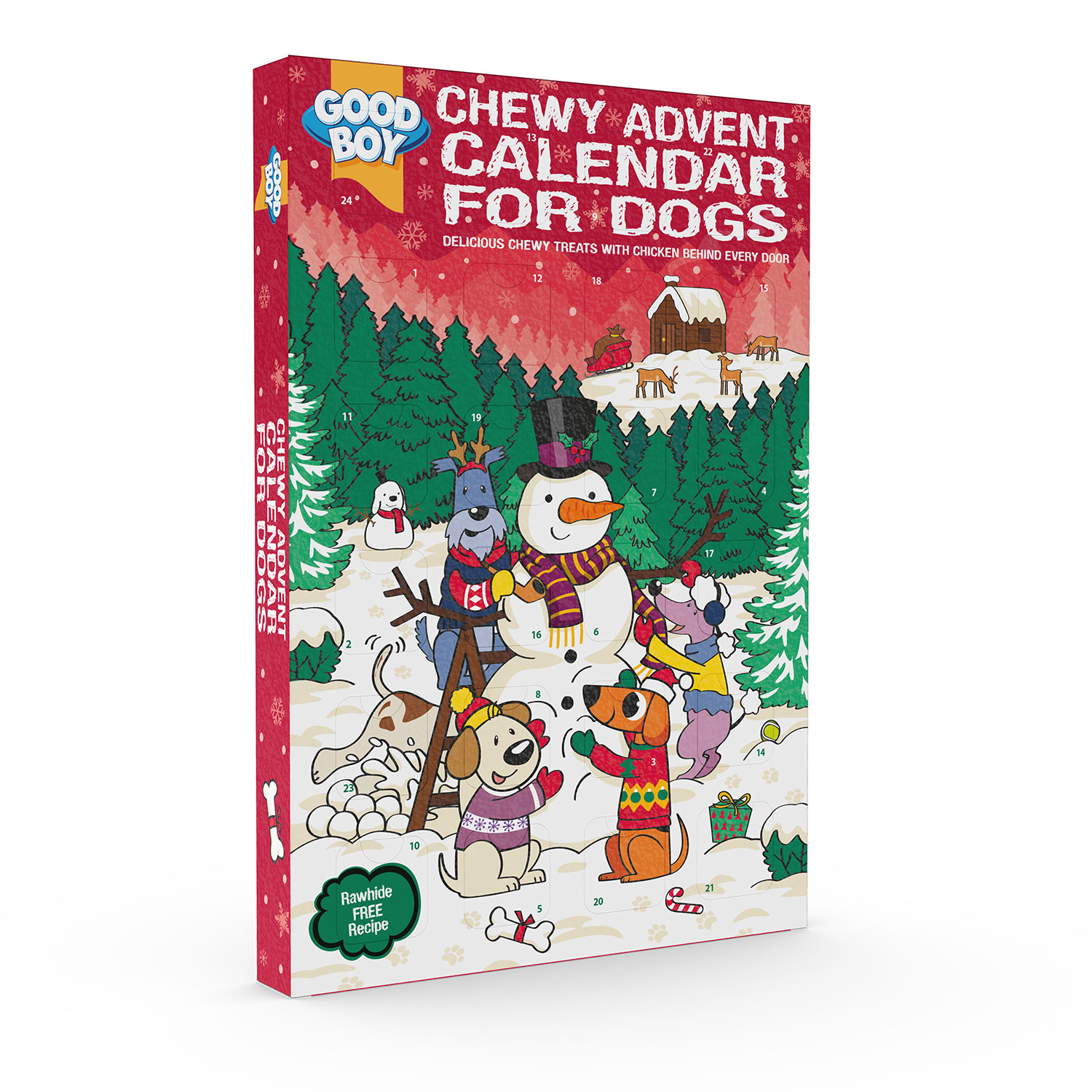 Good Boy Chewy Advent Calendar for Dogs Horse Rider Pet and Yard