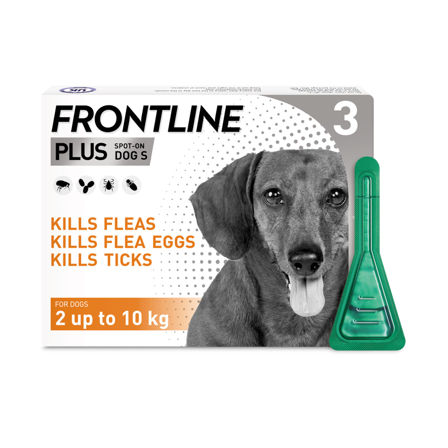 Frontline Plus Spot On for Small Dogs 2-10KG