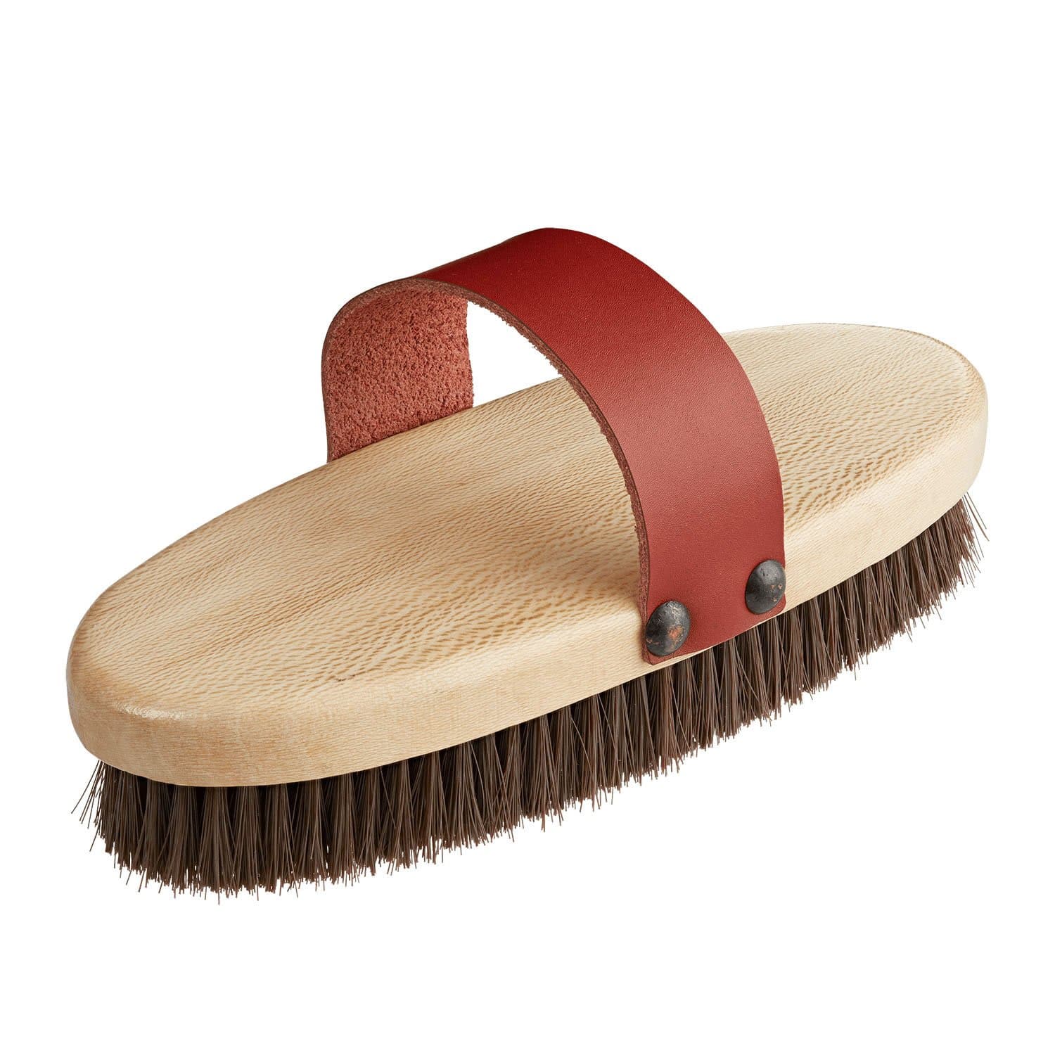 Bitz Body Brush Leather Handle