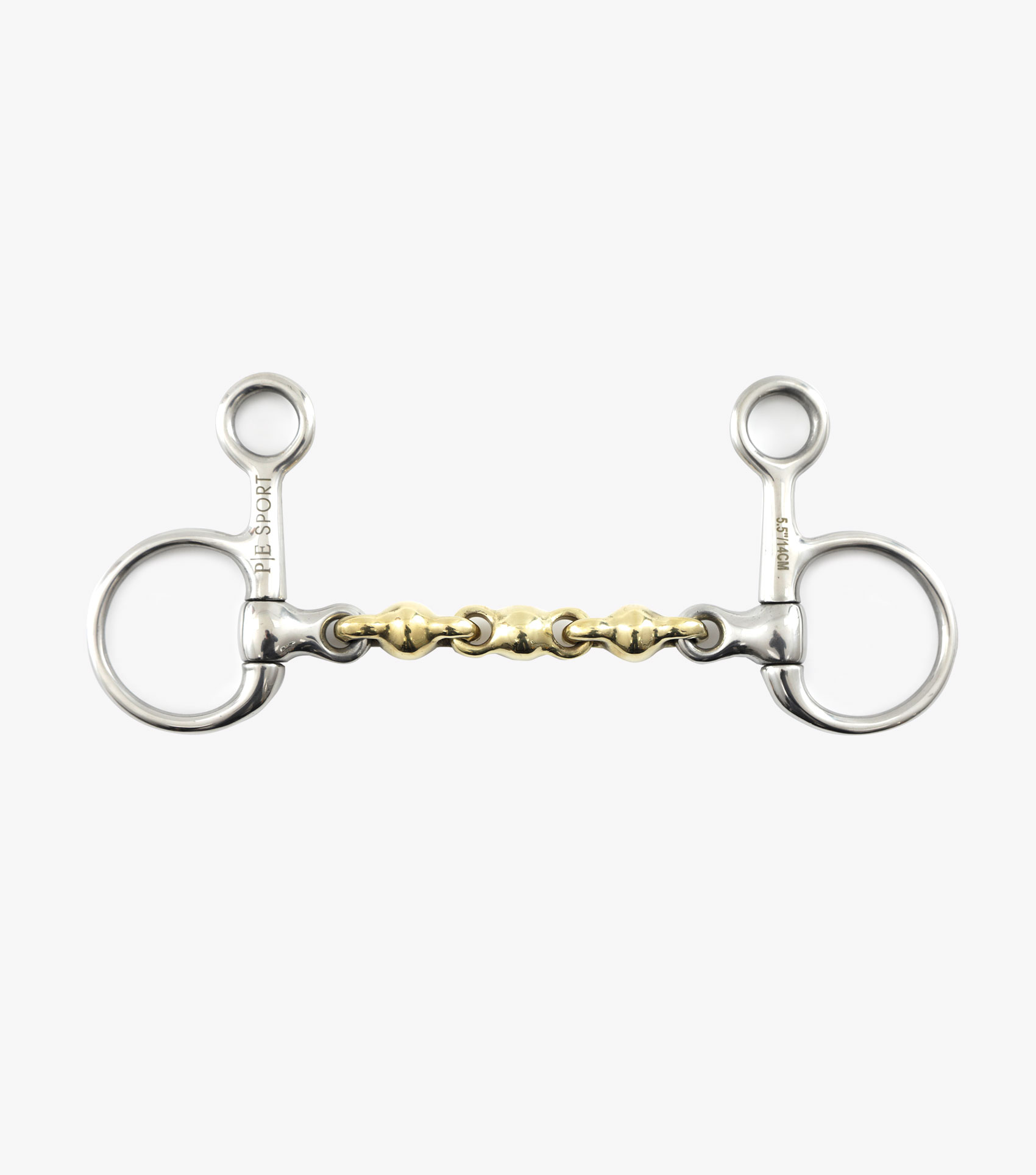 Premier Equine Brass Alloy Hanging Cheek with Waterford Mouth