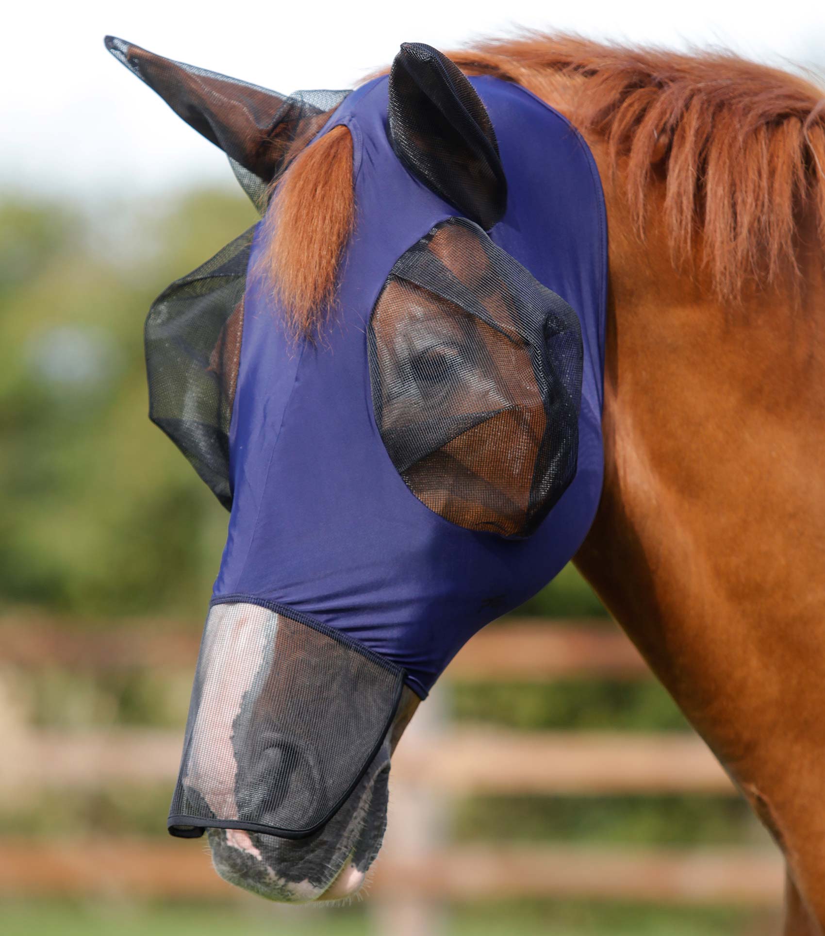 Premier Equine Comfort Tech Lycra Fly Mask Xtra