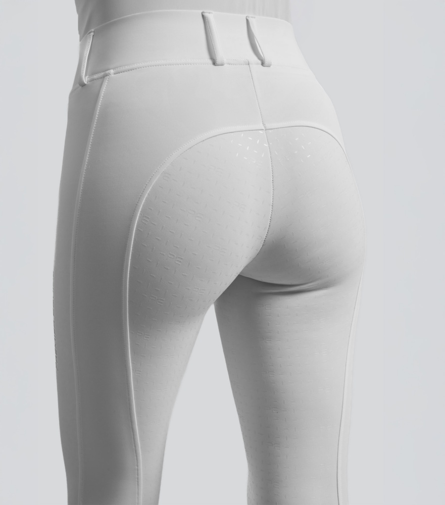 Premier Equine Luceo Womens White Full Seat Riding Tights