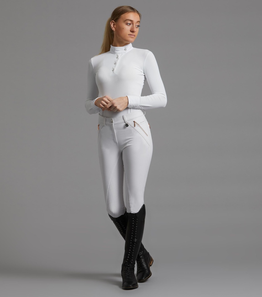 Premier Equine Milliania Ladies Full Seat Breeches size 22 white