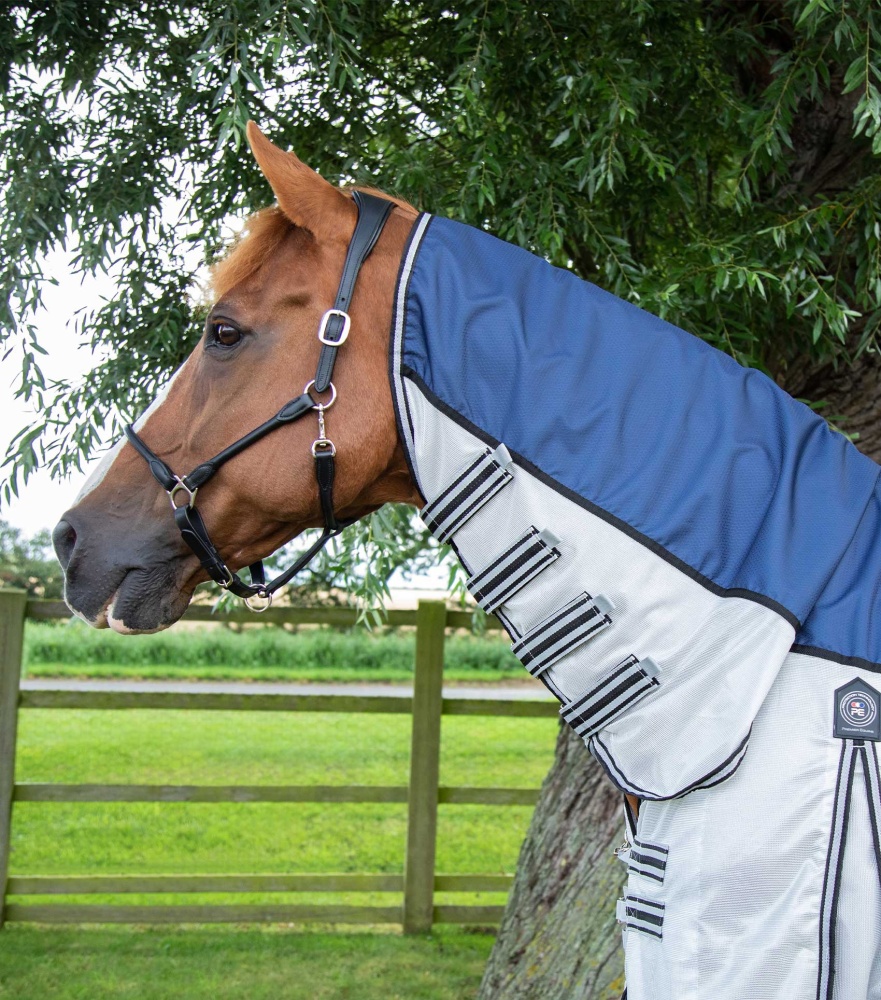 Premier Equine ShowerTex Fly Rug Navy 6ft